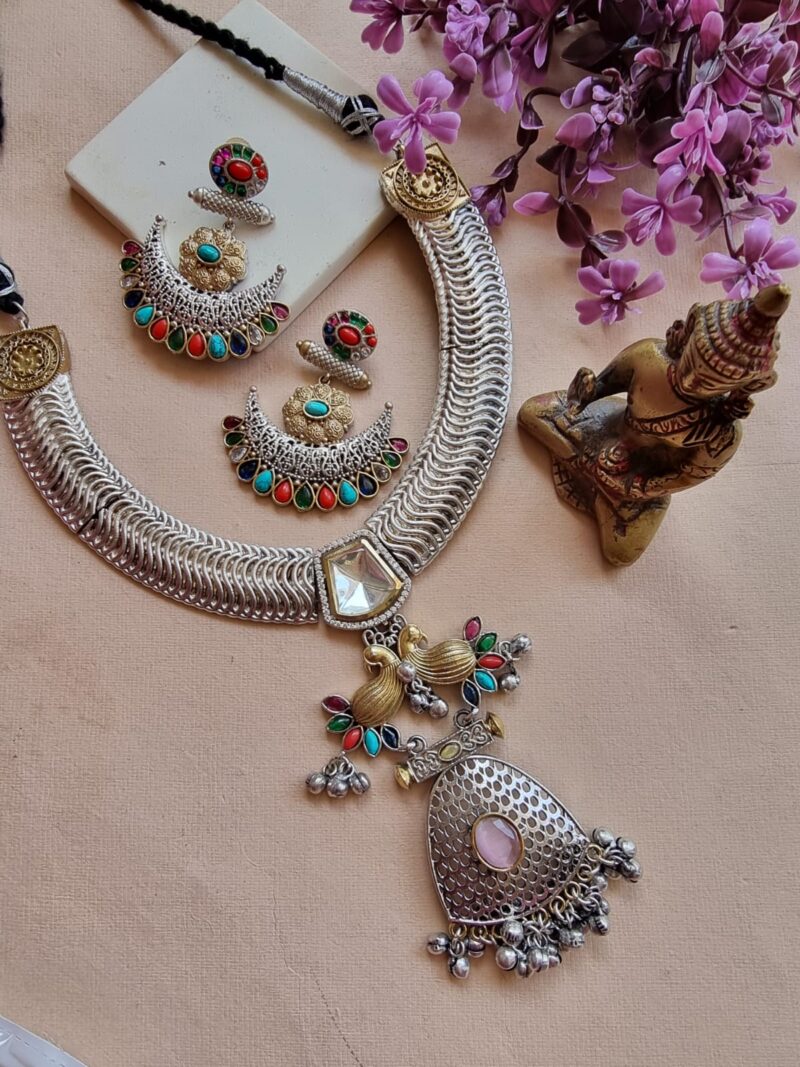 German silver necklace - Image 2