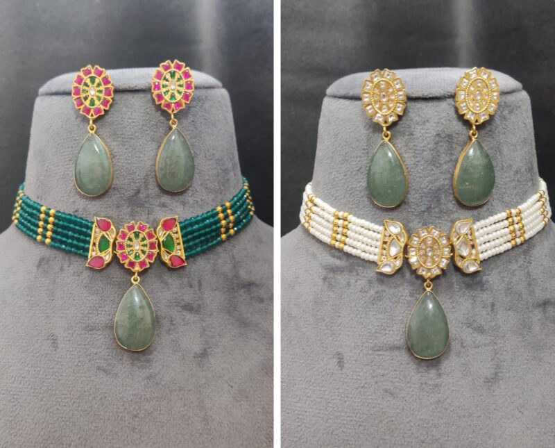 Silver foil jadau kundan - Image 3