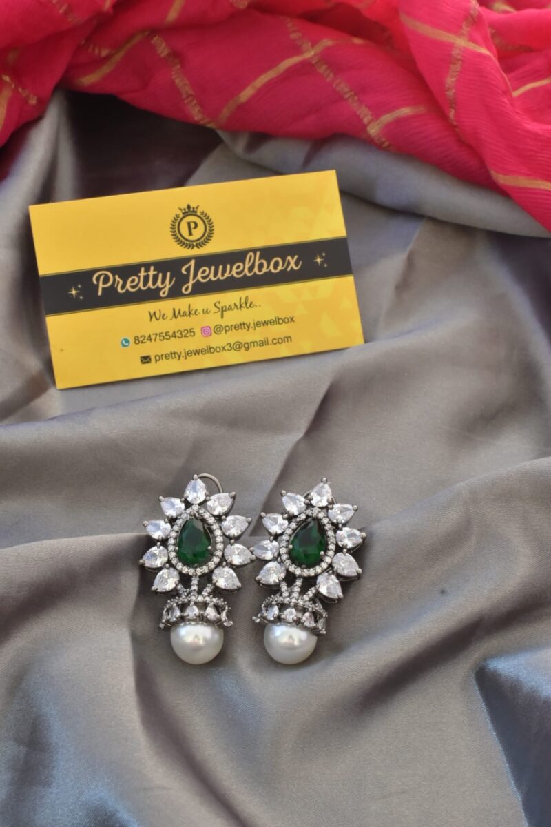 Zircon stone earrings - Image 9