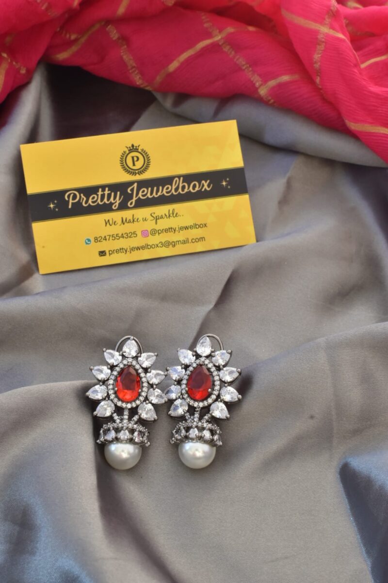 Zircon stone earrings - Image 2
