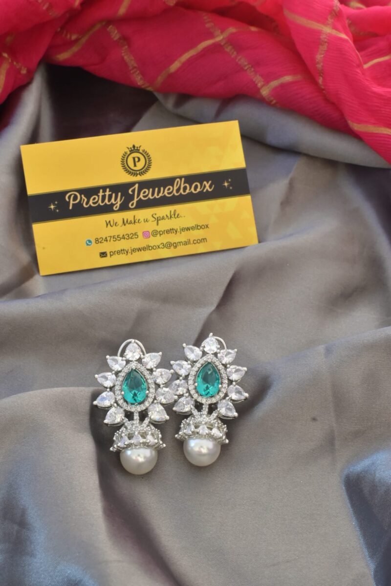 Zircon stone earrings - Image 3