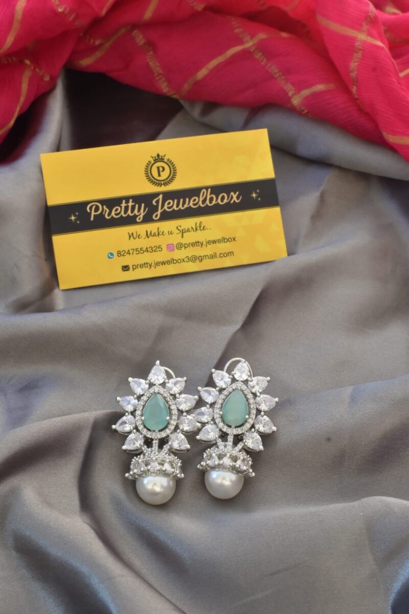 Zircon stone earrings - Image 6