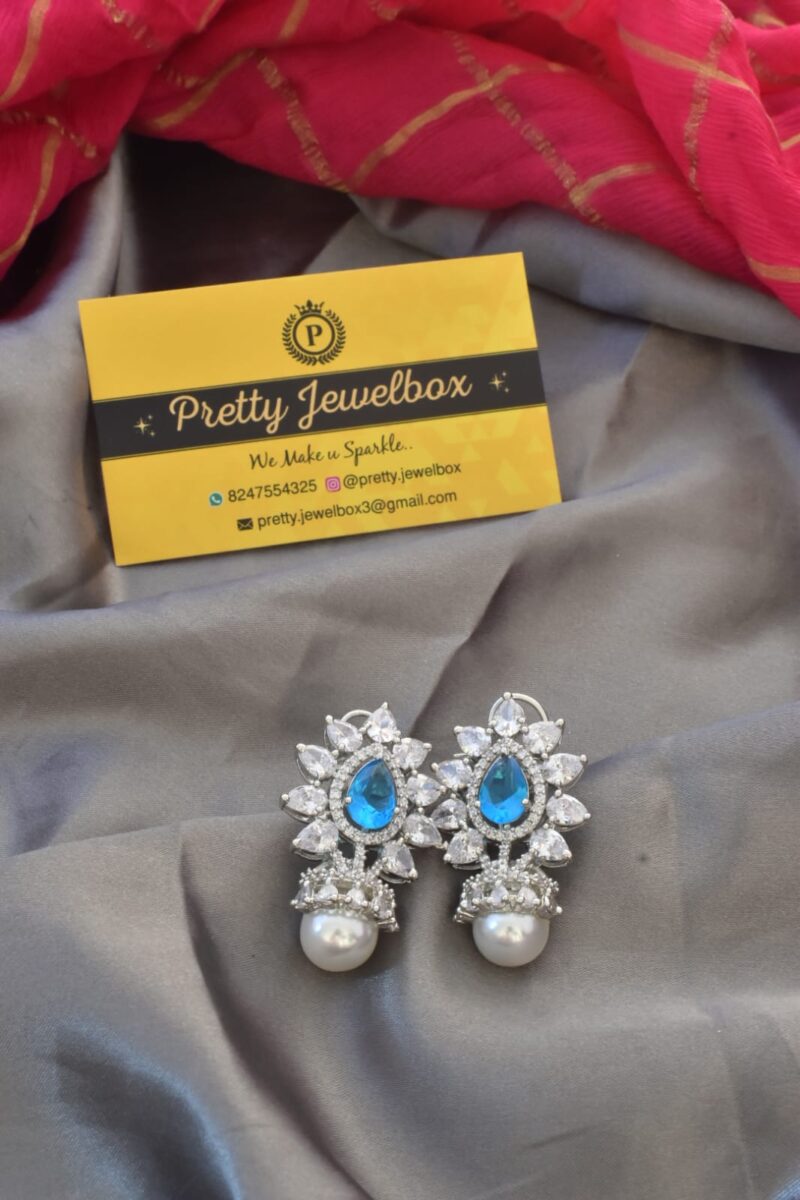 Zircon stone earrings - Image 7